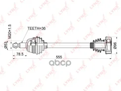 ������ � ����� | ����� ��� | Skoda Octavia I-II 1.4/1.6 97-10 / VW BORA/GOLF IV 1.4/1.6 97-05 / MT / = FR LH LYNXauto ���. CD1225 CD1225 ����