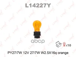 ����� PY27/7 12V W2,5X16Q Amber P27/7 12V 2,5X16Q Amber LYNX LYNXauto ���. L14227Y L14227Y ����
