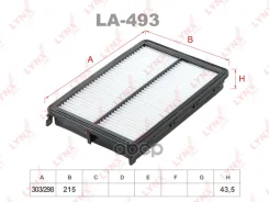 ������ ��������� KIA Sorento III (UM) 2.2CRDI 15- LYNXauto ���. LA493 LA493 ����