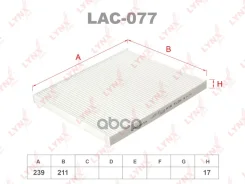������ ������ KIA Cerato 2.0L 05/2004-, Sorento 09-, Carnival 06- LYNXauto ���. LAC077 LAC077 ����