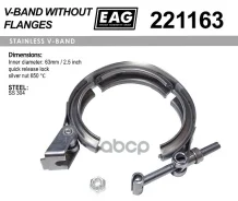 ����� V-Band 221163, 63��/2.5 SS304 EAG EAG ���. 221163 221163 ����