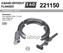 ����� V-Band 50��/2.0 SS304 EAG ���. 221150 221150 ����