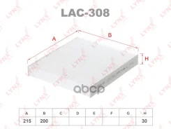 ������ ������ Mitsubishi Lancer VII (07-), Airtrek (06.05-), Outlander II (02.07-)CV5W LYNXauto ���. LAC308 LAC308 ����