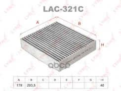 ������ ������ �������� Mitsubishi COLT (Z3_A), Smart 04- LYNXauto ���. LAC321C LAC321C ����