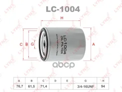 ������ �������� Skoda Fabia 1.0-1.4 9/99- LYNXauto ���. LC1004 LC1004 ����