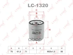 ������ �������� LADA NIVA 2121/2131 Peugeot, �206, �306, �307, �406, �407, �807, �Citroen C5 1.8,2.0,2.2, Xsara LYNXauto ���. LC1320 LC1320 ����