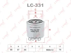 ������ �������� Mitsubishi RVR 4G93,4G64, Airtrek 4G63,4G63-T,4G64, Eterna 4G63,4G67, LYNXauto ���. LC331 LC331 ����