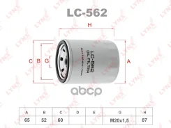 ������ �������� Honda MDX J35A, Element K24A, �Accord, �Avancier, �HR-V, �Odyssey, �CR-V, �Stream, �FIT LYNXauto ���. LC562 LC562 ����