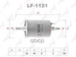 ������ ��������� Daewoo Lanos/Leganza/Matiz/Nubira/AVE�O all 97- LYNXauto ���. LF1121 LF1121 ����