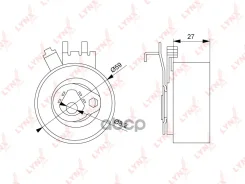 ����� �������� ����� ��� Volvo S40 I 1.6-2.0 99-04 / XC90 2.5T 02- / �1 LYNXauto ���. PB1151 PB1151 ����