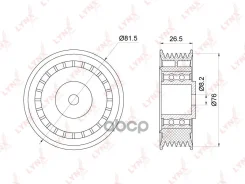 ���������� ����� ��������� ������������ LT II 28-46 2.5TDI 96-06 LYNXauto ���. PB5363 PB5363 ����