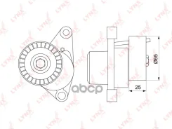 ����� �������� ���������� ����� Citroen C2/C3/C4 1.1/1.4/1.6 02- / Peugeot 1007/207/307/308 1.4/1.6 00- / ALT, +AC LYNXauto ���. PT3178 PT3178 ����
