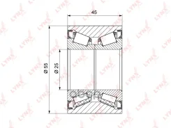 �������� ���������� ������� ������ | ��� | Renault Megane II (BM0/1_, CM0/1_) 02-08 / Clio III (BR0/1_, CR0/1_) 05- LYNXauto ���. WB1204 WB1204 ����