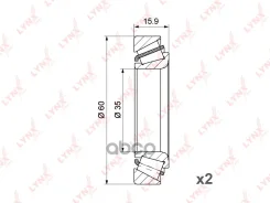 ��������� ������� ������ �-� 2��. | ����� | Daewoo Matiz (M100, M2_) 98- / Chevrolet Spark (M100, M2_) 00- LYNXauto ���. WB1245 WB1245 ����