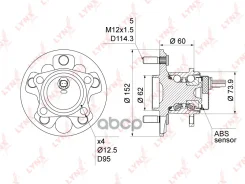 ������� ������ | ��� ����/��� | Toyota Corolla (_E15_) 06-13 / Auris (_E15_, _E18_) 06- LYNXauto ���. WH1042 WH1042 ����