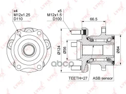 ������� ������ | ��� ����/��� | Subaru Forester (SG, SH) 08- / Impreza (GR, GH) 08- / Legacy (BM, BR) 09- [+ABS] LYNXauto ���. WH1153 WH1153 ����
