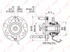 ������� ������ | ����� ����/��� | SsangYong Actyon / Kyron / Rexton II 05-12 [+ABS] LYNXauto ���. WH1161 WH1161 ����