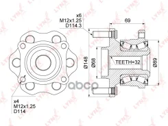 ������� ������ | ��� ����/��� | Nissan Terrano (R51) 05-13 [+ABS] LYNXauto ���. WH1145 WH1145 ����