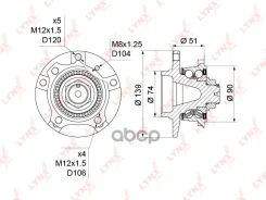 ������� ������ | ����� ����/��� | BMW 5 (E39) 95-04 LYNXauto ���. WH1164 WH1164 ����