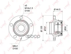 ������� ������ | ��� ����/��� | Skoda Octavia (1U) 96-10 / Volkswagen Golf IV (1J1, 1J5) 97-05 / Polo Sedan (rus) 10- LYNXauto ���. WH1219 WH1219 ����