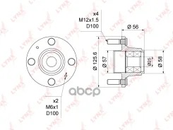 ������� ������ | ��� ����/��� | Chevrolet Aveo (T200, T250) 06-11 / Daewoo Kalos 02-08 ��� ABS LYNXauto ���. WH1363 WH1363 ����