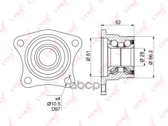 ������� ������ | ��� ����/��� | Toyota Corolla (_E9_, _E10_, _E11_) 87-02 LYNXauto ���. WB1024 WB1024 ����