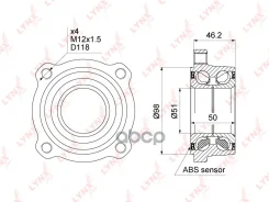 ������� ������ | ��� ����/��� | BMW X5 (E70, F15) 06- / X6 (E71, E72, F16) 07- [+ABS] LYNXauto ���. WB1473 WB1473 ����
