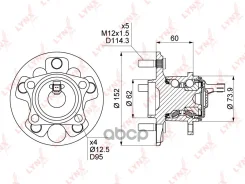 ������� ������ | ��� ����/��� | Toyota Corolla (_E15_) 06-13 / Auris (_E15_, _E18_) 06- LYNXauto ���. WH1089 WH1089 ����