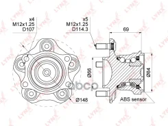 ������� ������ | ��� ����/��� | Nissan Teana (J31) 03-08 [+ABS] LYNXauto ���. WH1053 WH1053 ����