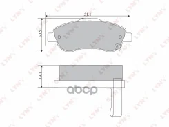 ������� ��������� �������� | ����� | Honda CR-V 2.0-2.4 06, Front LYNXauto ���. BD3418 BD3418 ����