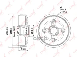 ������� ��������� | ��� | Chevrolet Matiz / Spark (M200, M250) 05-10 (180x40) LYNXauto ���. BM1017 BM1017 ����