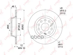 ���� ��������� ��������������� (282x12) | ��� | Audi A3 1.2-3.2 03-12 / Q3 1.4T-2.0D 11-/ Skoda Octavia(1Z) 2.0-2.0D 05-13 / Superb(3T) 1.4T-2.0D 08-1...
