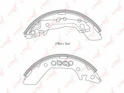 ������� ��������� ���������� | ��� | Hyundai Accent 1.3-1.5 00, Rear LYNXauto ���. BS3601 BS3601 ����