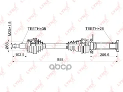 ������ � ����� | ����� ���� | VW Multivan V / Transporter V 2.0-2.5TDI 03- / MT / = FR RH LYNXauto ���. CD1162 CD1162 ����