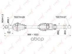 ������ � ����� | ����� ���� | Nissan X-Trail (T31) 2.5 07- / = FR RH LYNXauto ���. CD1124 LYNXauto CD1124 ����