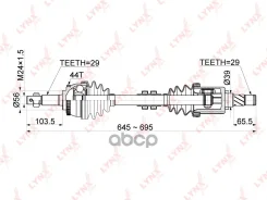������ � ����� | ����� ��� | Nissan X-Trail (T30) 2.0/2.5 00- / AT / = FR LH LYNXauto ���. CD1120A CD1120A ����