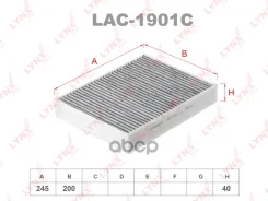 ������ ������ �������� BMW 1 (F20/F21) 11-/ 3 (F30/F31) 12- LYNXauto ���. LAC1901C LAC1901C ����