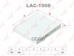 ������ ������ KIA SOUL (09-) LYNXauto ���. LAC1908 LAC1908 ����