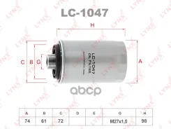 ������ �������� AUDI A3/A4/A5/TT TFSI 06-, SEAT Leon/Toledo, Skoda Octavia II/Superb TFSI 07-, VW Golf VI/Passat B6 07- LYNXauto ���. LC1047 LC1047 ��...
