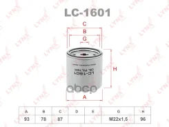 ������ �������� FORD Transit 2.5Di/TDi 9/91- (��� W940/16) LYNXauto ���. LC1601 LC1601 ����