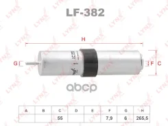 ������ ��������� BMW 1(F40) 1.5-2.0 19 / 2(F44) 1.5-2.0 13 / X1(F48) 2.0 14-22 / X2(E39) 1.5-2.0 17 LYNXauto ���. LF382 LF382 ����