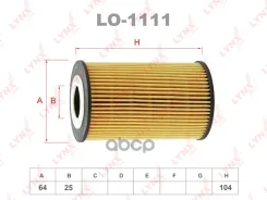 ������ �������� (��������) BMW 316i-318iS E36, E46 09/95- (������ ��� HU715/3X) LYNXauto ���. LO1111 LO1111 ����