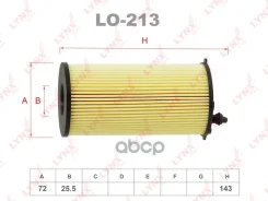 ������ �������� (��������) JEEP Cherokee 2.8d 04-08 / Liberty 2.8d 08 / Wrangler III 2.8d 07 LYNXauto ���. LO213 LYNXauto LO213 ����