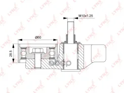 ����� �������� ����� ��� MMC L200 / Triton (KB_T, KA_T) 2.5DID 05- / Pajero Sport (KH8W) 2.5DID 08- / �1 / � ����� LYNXauto ���. PB1252 PB1252 ����