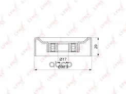 ����� �������� ���������� ����� Toyota 2UZ-FE LAND Cruiser UZJ100/UZJ200 98-07- / Lexus GX470 02-09 / LX470 02-07 / ALT / D=90 �� LYNXauto ���. PB5370...