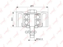 ����� �������� ���������� ����� Nissan NOTE (E11) 1.5 05- / Tiida (C11) 1.5 05- / Pathfinder (R51) 2.5DDTi 05- / AT / +AC LYNXauto ���. PB7044 PB7044...