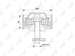 ����� �������� ���������� ����� AUDI Q7 3.6FSI 06- / VW Touareg I-II 3.2/3.6 03- / ALT LYNXauto ���. PB7184 LYNXauto PB7184 ����