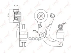 ���������� ����� ��������� ������������ Honda Accord VIII 2.0 08 / Civic(FD/K) 1.8 06 / CR-V III-IV 2.0 07 / FR-V 1.8 07 LYNXauto ���. PT3016 LYNXauto...