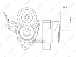 ���������� ����� ��������� ������������ Honda Accord VII 2.0-2.4 03 / CR-V II-IV 2.0-2.4 02 / FR-V 2.0 05 / Stream(RN) 2.0 01 LYNXauto ���. PT3014 LYN...
