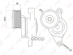 ���������� ����� ��������� ������������ Mazda 2(DY) 1.4-1.6 03 / 3(BK) 1.4-1.6 03-09 LYNXauto ���. PT3025 LYNXauto PT3025 ����